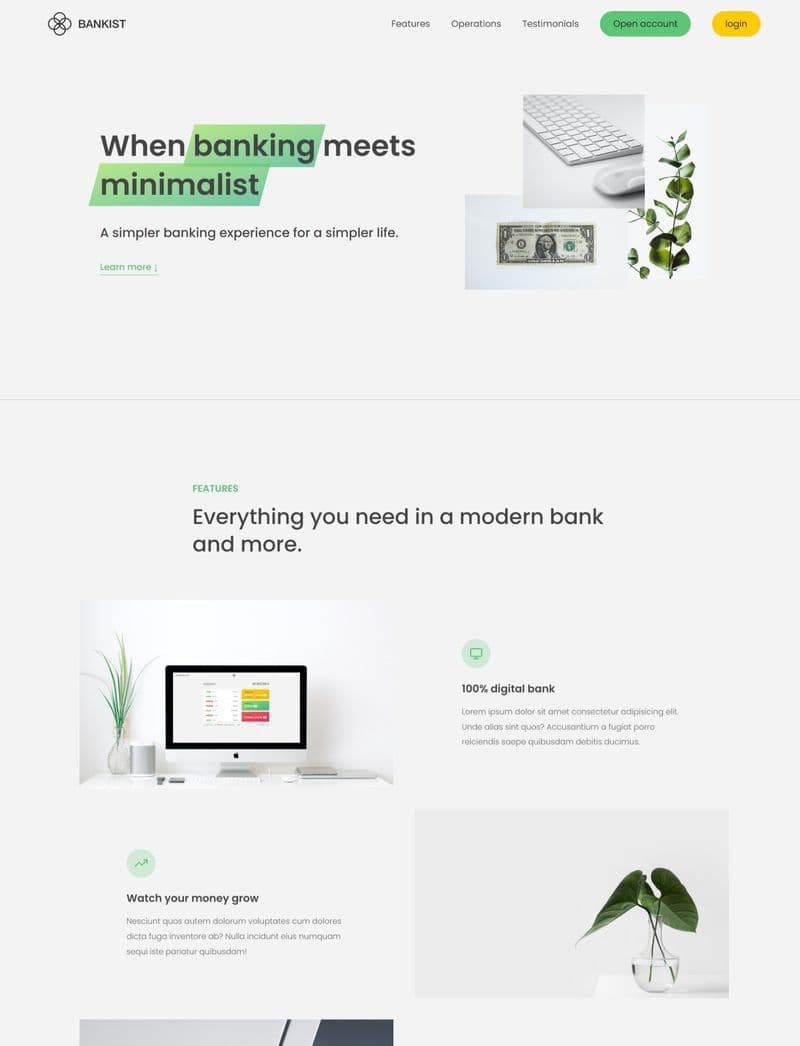 Bankist project screenshot